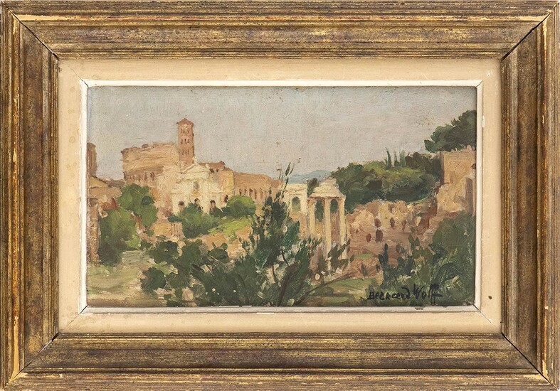 BERNARD WOLFF (1860 - ?) View of Roman Foro...