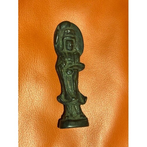 Bronze Buddha for private devotion. Smooth to the touch with...