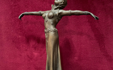 Bronze figurine in Art Deco style, France 20th century...