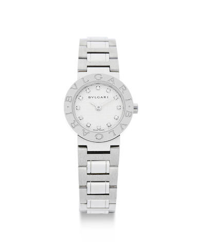 Bvglari | Bvlgari Bvlgari, A Lady's Stainless Steel Bracelet Watch with Diamond Hour Indexes, Circa 2019