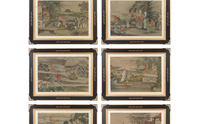 CHINESE EXPORT SCHOOL (19TH CENTURY) Narratives scenes