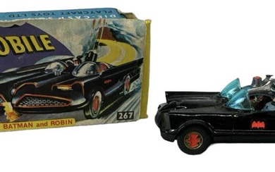 CORGI; a boxed 267 Batmobile with Batman and Robin.Condition Report...