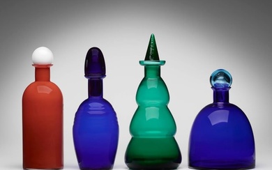 Carlo Moretti, Collection of four bottles with stoppers