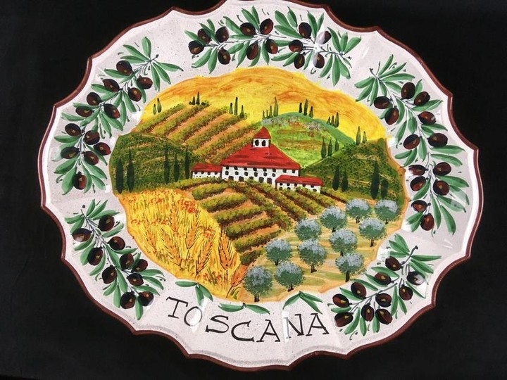 Ceramics Pep Bizzarrie Toscana Italy Decorative Plate