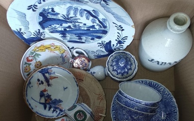 China and Japan, a collection of Imari, ' Amsterdams Bont' and blue and white porcelain, 18th-20th century