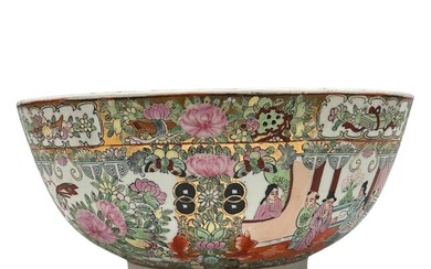 Chinese Export Rose Famille Bowl