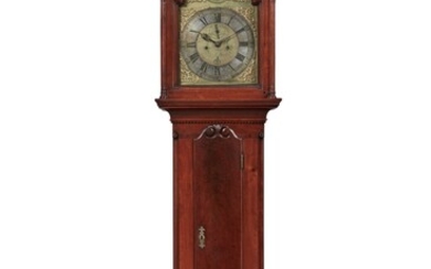 Chippendale Carved Walnut Tall Case Clock, Works by Isaac Thomas (1721-1802), Willistown, Chester County, Pennsylvania, Circa 1770
