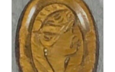 Classical Bust, Tigers Eye Cameo