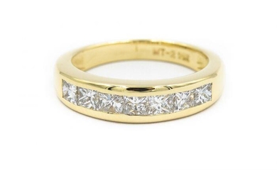 Contemporary Yellow Gold and Diamond Ring