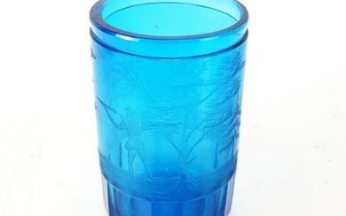 Continental Blue Glass Vase