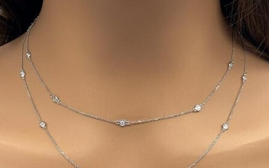 Diamonds-By-The-Yard 14k White Gold Necklace