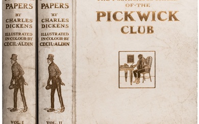 Dickens, Charles. The Posthumous Papers of the Pickwick Club. Illustré par Cecil Aldin. 2 volumes....