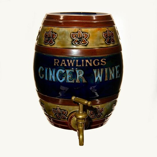 Doulton Lambeth Rawlings Ginger Wine Barrel