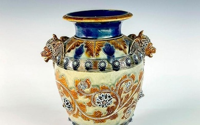 Doulton Lambeth Stoneware Griffin Vase