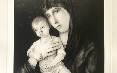 ETCHING AFTER GIOVANNI BELLINI THE MADONNA AND CHILD