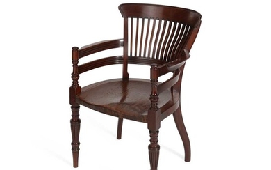 E.W. GODWIN (1833-1886) (ATTRIBUTED DESIGNER) FOR JAMES PEDDLE, HIGH WYCOMBE AESTHETIC MOVEMENT ARMCHAIR, CIRCA 1880