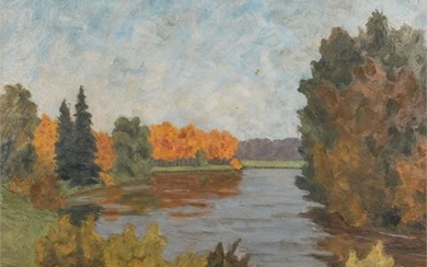 FIEBER, GERTRUD (1893-?) "Flusspartie"
