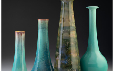 Four Royal Doulton Glazed Ceramic Vases (circa 1920)