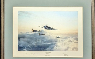 Framed Signed Robert Taylor Flight Of Eagles Print