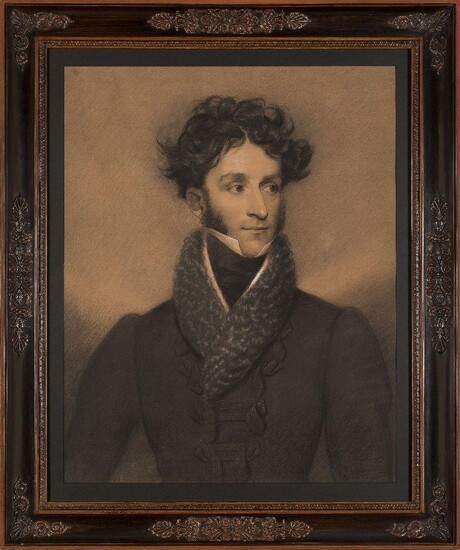 Francis William Wilkin, British 1791-1842- Portrait of a gentleman, half-length...