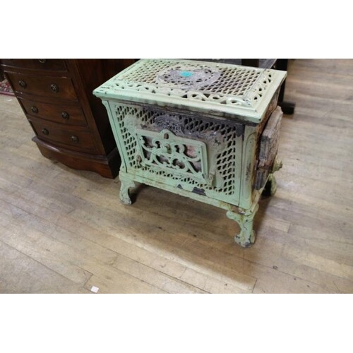French Cast Iron and Enamel Stove
