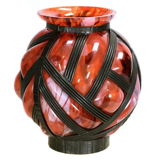 French Art Deco Daum and Brandt Atrributed Blown Glass