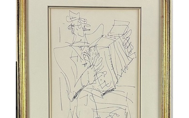 GEN PAUL (1895-1975). «L accordeoniste ». Lithographie Signée en bas à droite. Numérotée 91/99 en...