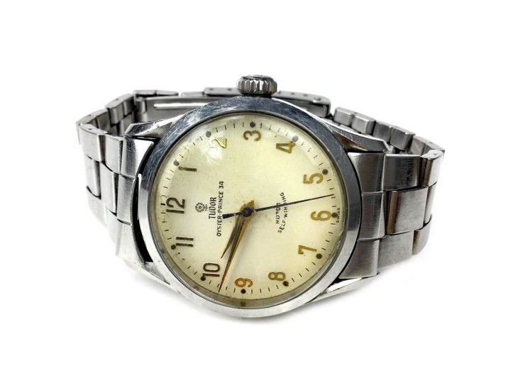 GENTLEMANæ?? TUDOR OYSTER PRINCE 34 STAINLESS STEEL AUTOMATIC WRIST...