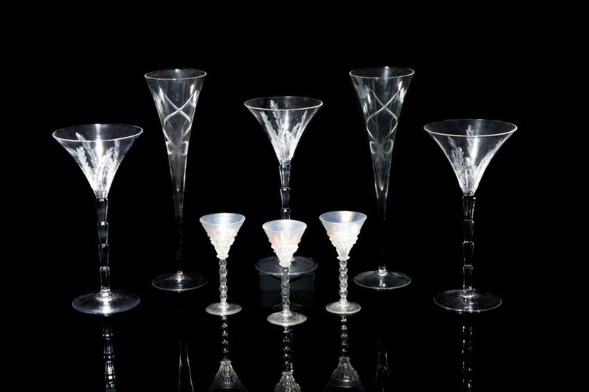 GROUP OF ASSORTED GLASS STEMWARE