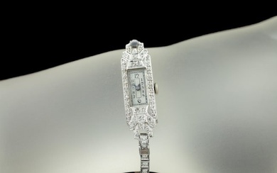 Geneve Platinum Diamond Hand-Winding