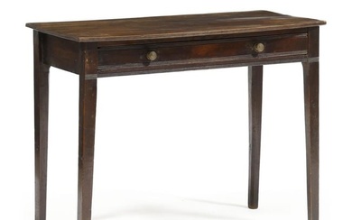 George III Mahogany Bow-Front Writing Table