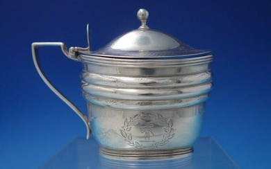 George III by John Emes English Sterling Silver Mustard Pot with Crest