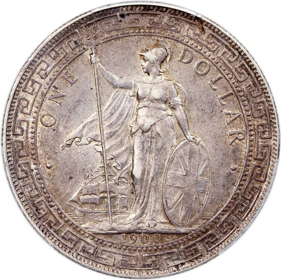 Great Britain, silver trade dollar, 1900-B