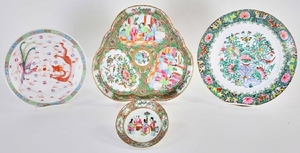 Group of Four Chinese Porcelain Plates