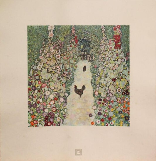 Gustav Klimt (After) - Bauerngaerwn Mit Huhnern