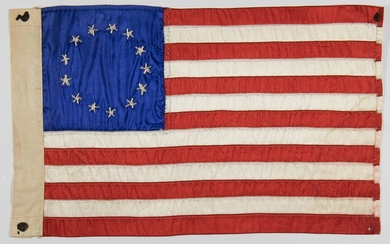 HAND-SEWN FLAG FROM BETSY ROSS' GRAND-DAUGHTER