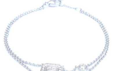 HARRY WINSTON HW Logo Bracelet Diamond BRDWDRDLHWL K18WG White Gold 290579