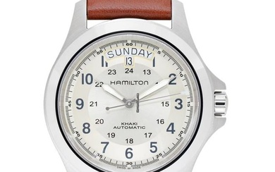 Hamilton Khaki Field King H64455523 - Khaki Field Automatic Silver Dial Stainless Steel Men's Watch
