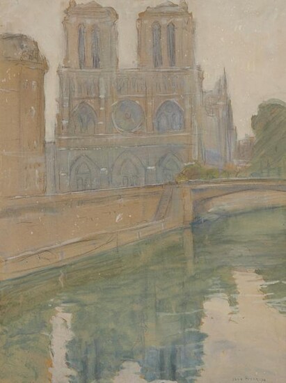 Jane Peterson, View of Notre Dame, Paris