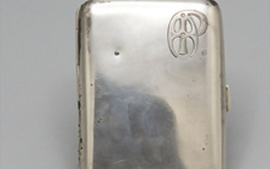 Jugendstil Zigarettenetui / An Art Nouveau silver cigarette case, Lutz...
