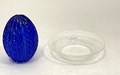 Lalique and Faberge glass items
