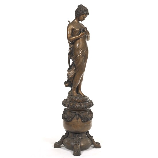 Large Bronze Sculpture of a Woman