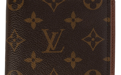 Louis Vuitton, porte-carte en toile enduite Monogram, petite pochette pour la monnaie, 9,5x11 cm fermé