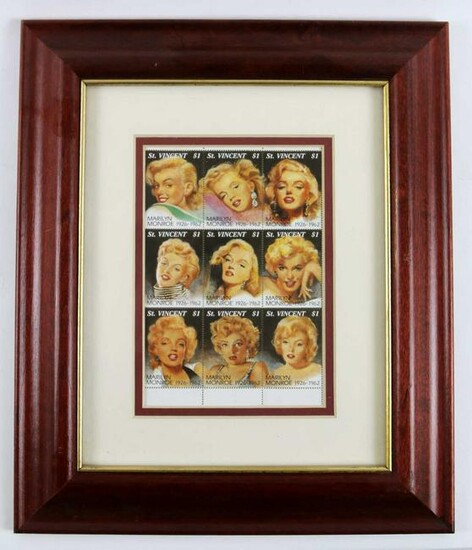 MARIYLN MONROE CERTIFIED POSTAGE STAMP COLLECTION