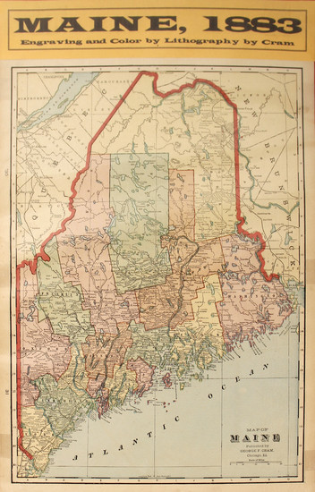 Maine Map #59636