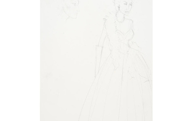 Michele Clapton: Costume drawings for the character of Queen Elizabeth...