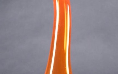 Mid Century Modern Murano Amberina Art Glass Vase