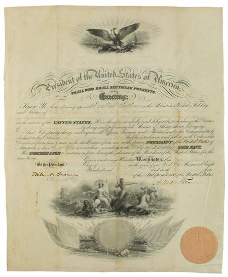 Millard Fillmore Document Signed