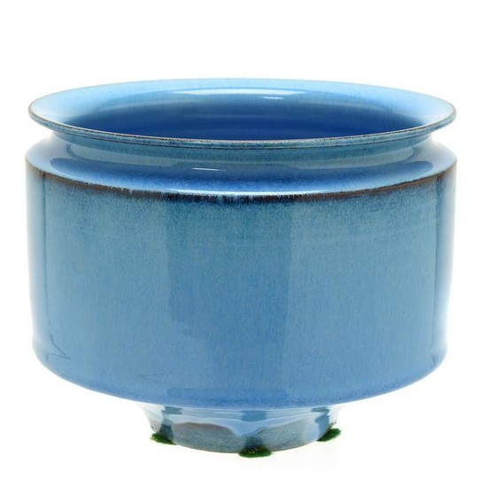 Natzler Pottery Blue Bowl.