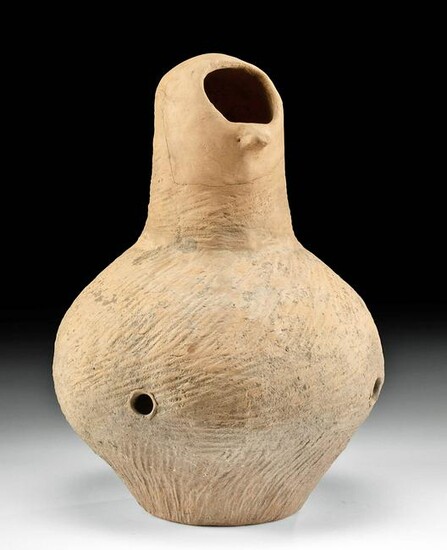 Neolithic Chinese Qijia Redware Sculpture